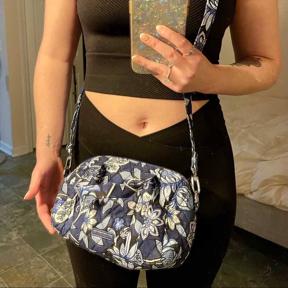 Ver Bradley Tropics Tapestry cotton quilted mini satchel crossbody purse